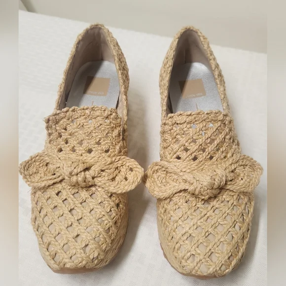 Dolce Vita Jaka Raffia Platform Espadrilles Loafers 9.5.   #Z18 - Picture 3 of 12